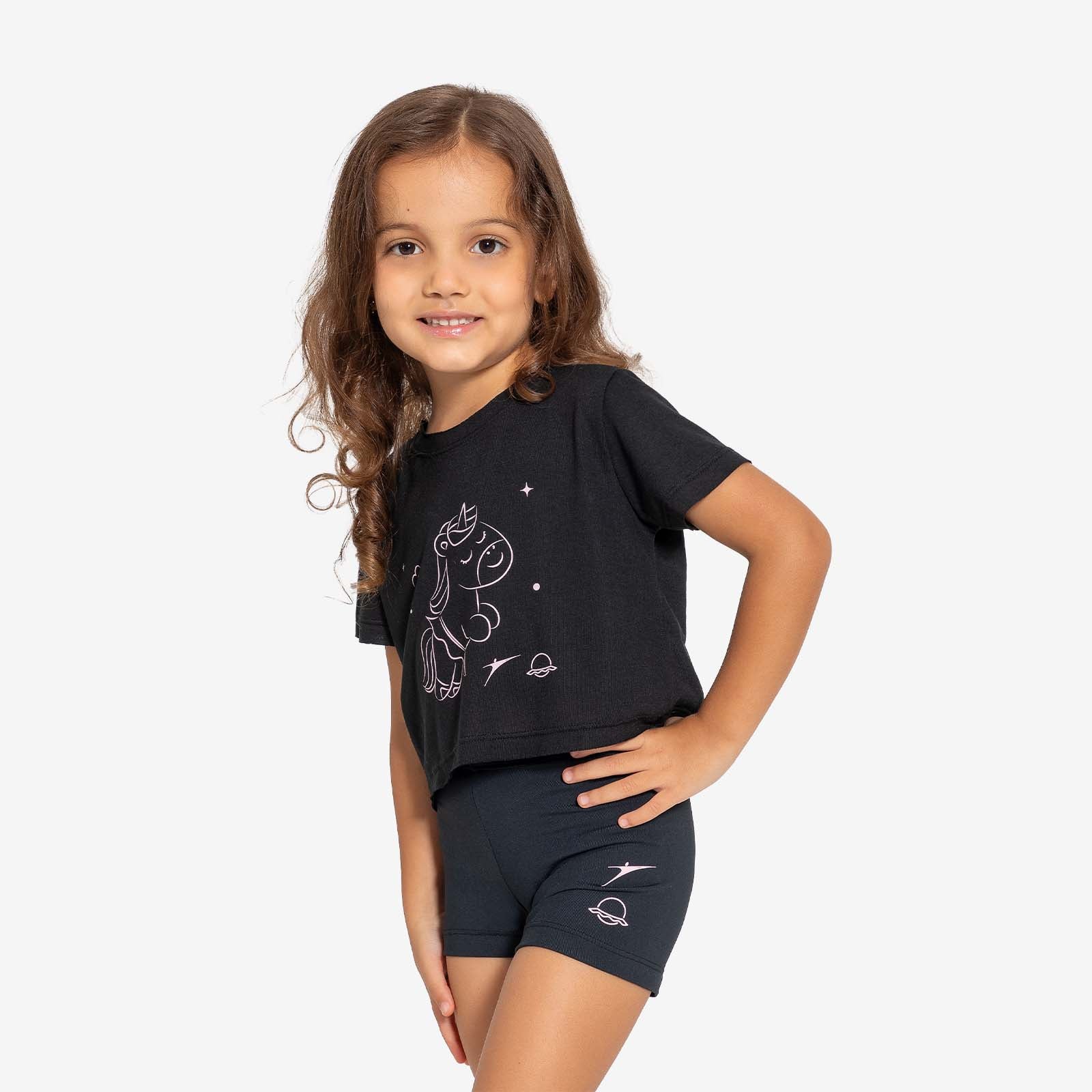 BE YOU® Ellie Kid's Unicorn Crop Top - MB52C