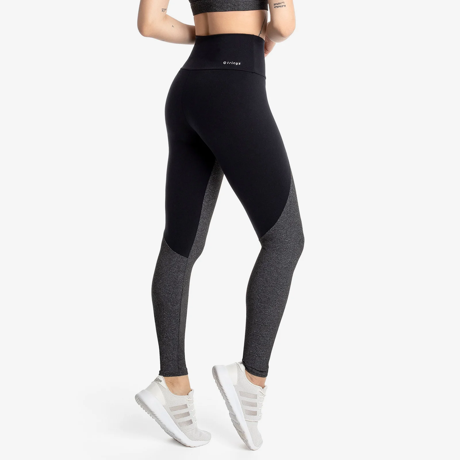 Black Blend Pilates Leggings - F14318 - Image 2